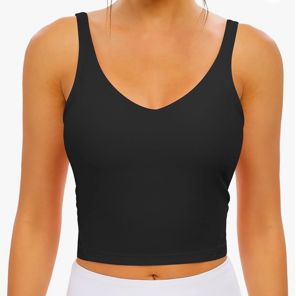 GYM RAINBOW Padded Sports Bras for Women, Longline Cropped Tank Top NWT